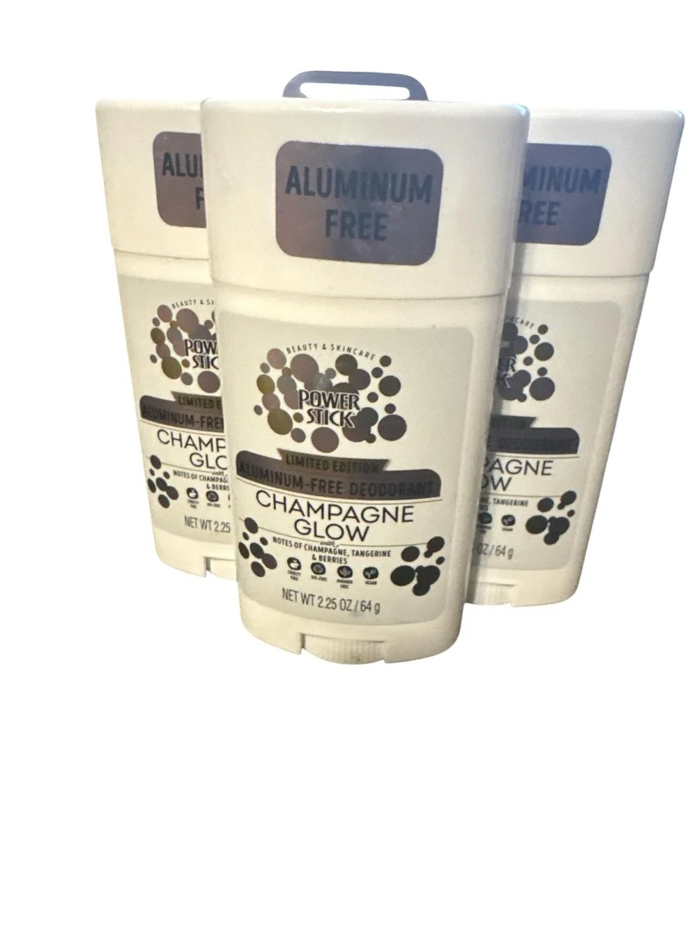 Champagne Glow Aluminum-Free Deodorant - White